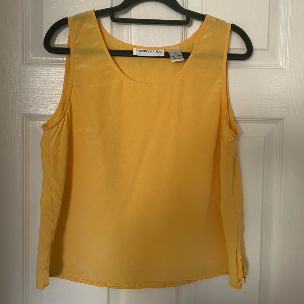 Bloomingdale's Yellow Tank Top